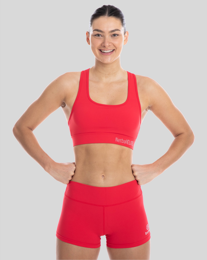 Netball Shorts - Cherry