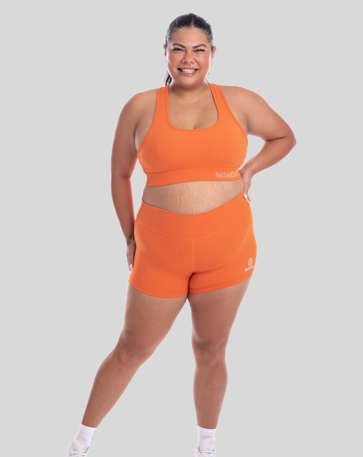 Netball Shorts and Crop Set - Citrus