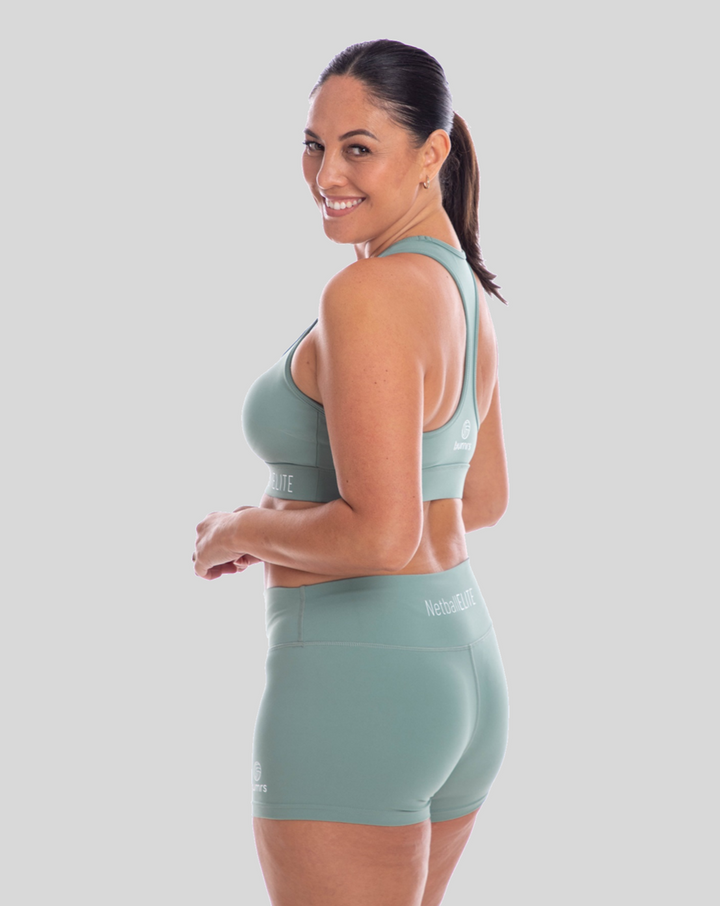 Netball Shorts and Crop Set - Sage