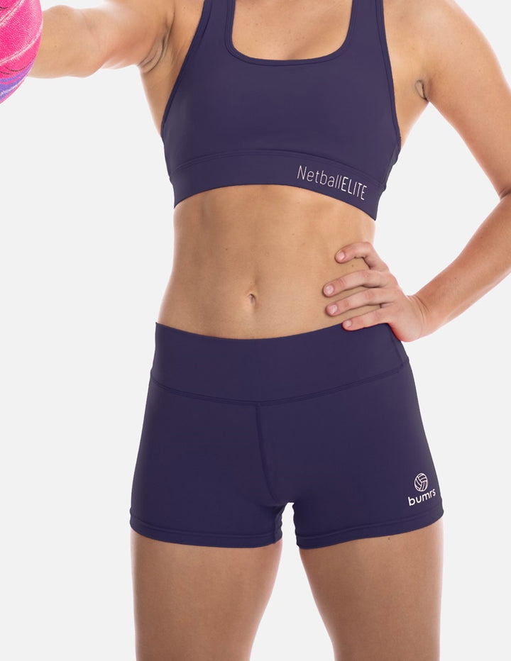 Netball Sports Crop Top - Purple