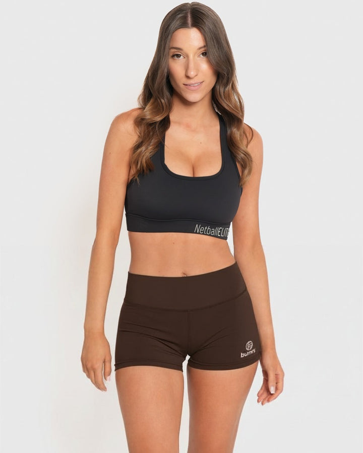 Netball Shorts - Chocolate