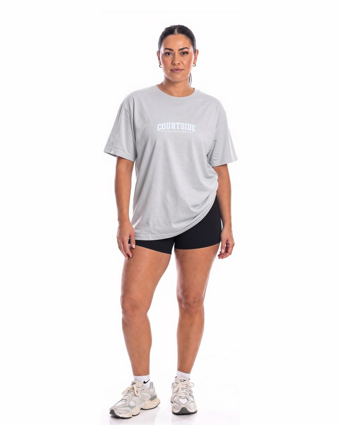 Courtside Oversize Unisex T-Shirt - Grey