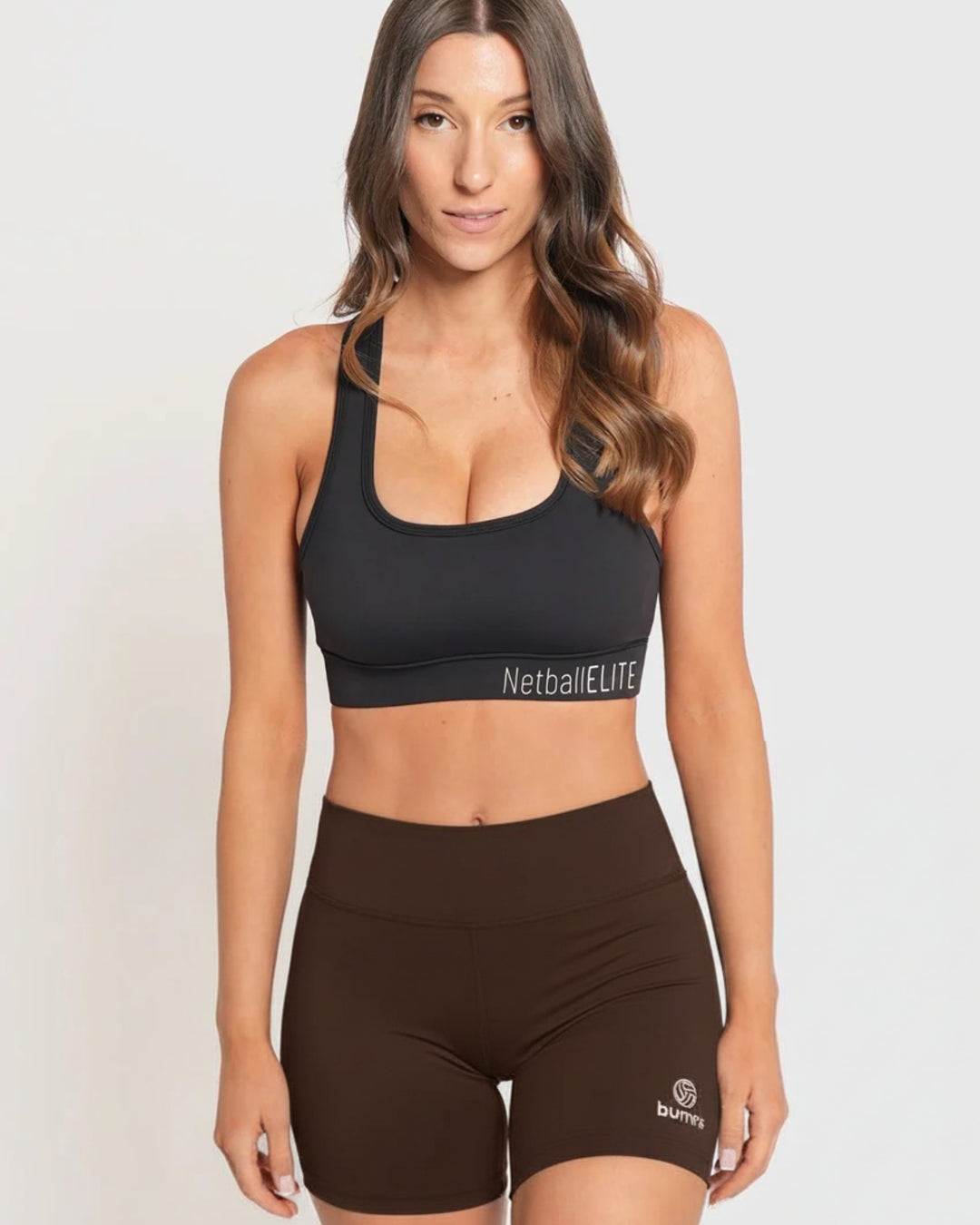 XTRA5 Netball Training Shorts – Chocolate