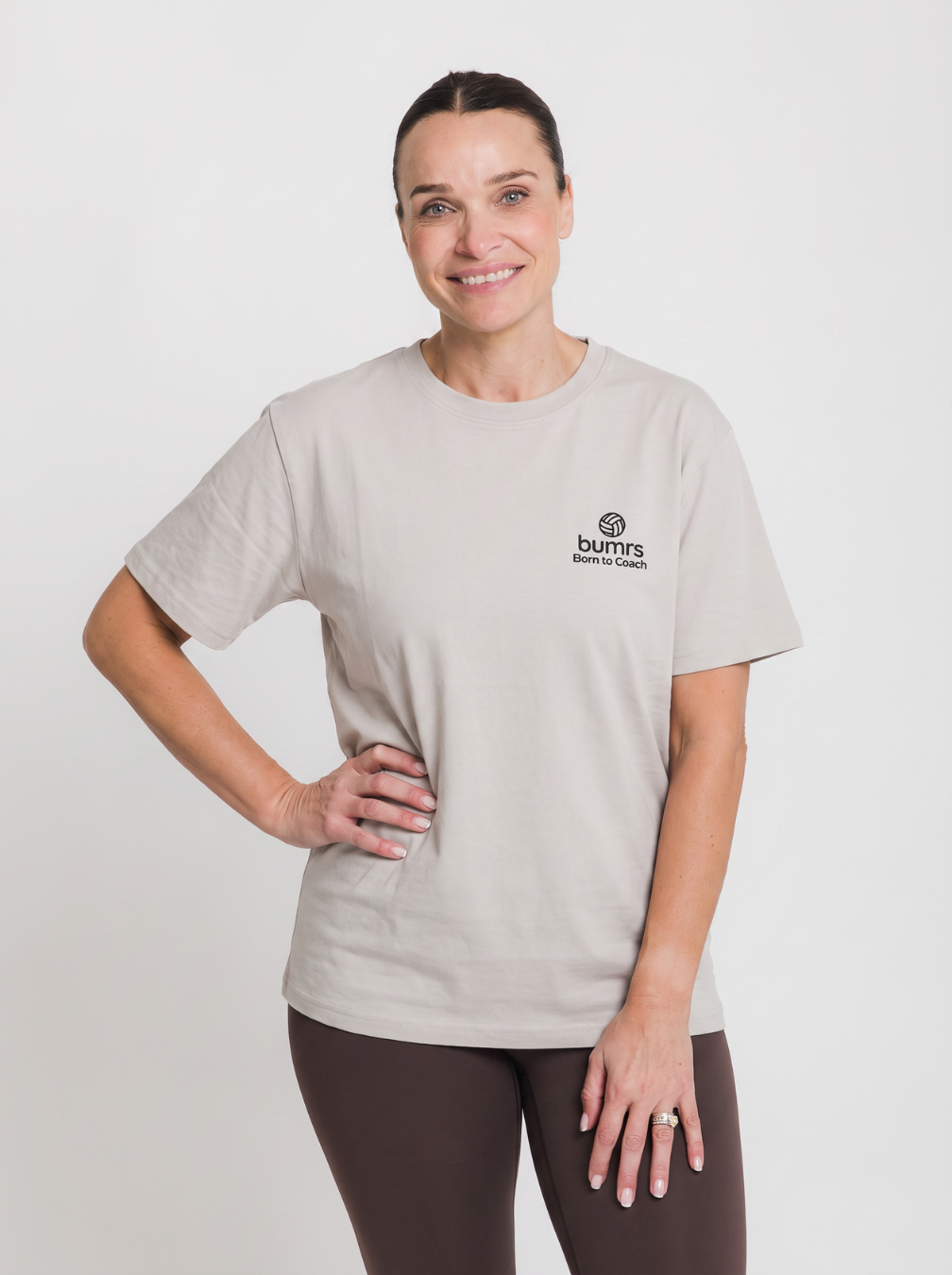 Born To Coach Netball T-Shirt – Stone