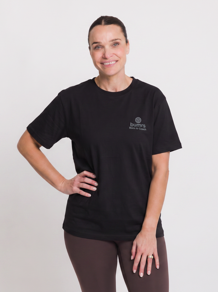 Born To Coach Netball T-Shirt – Black