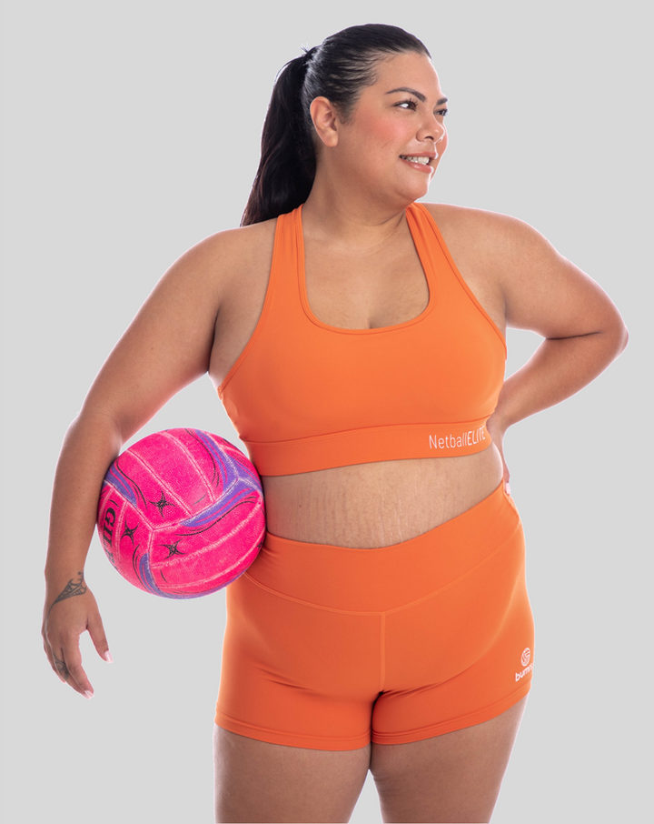 Netball Sports Crop Top - Citrus