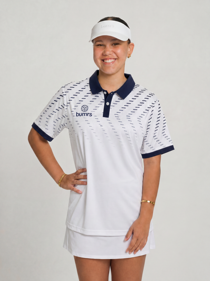 White Bumrs Visor