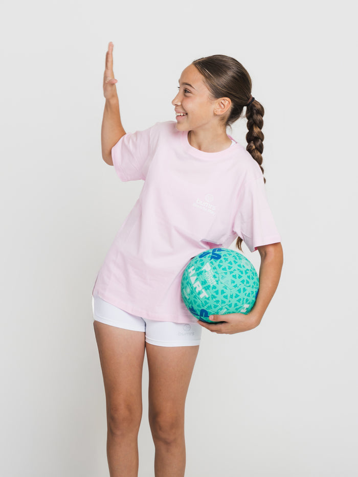 Youth Born To Play Netball T-Shirt – Pink