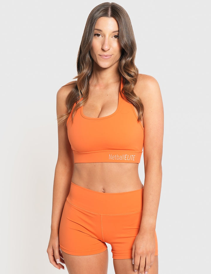 Netball Sports Crop Top - Citrus