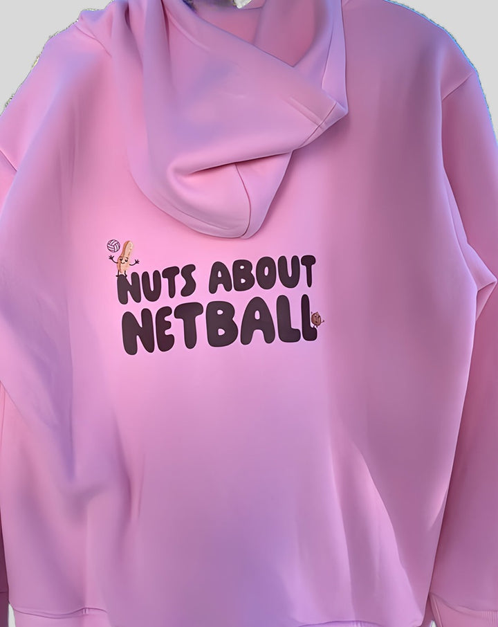 Fleece Hoodie - Nuts About Netball