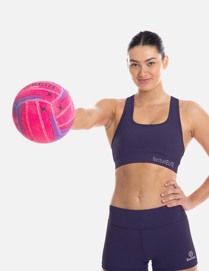 Netball Sports Crop Top - Purple
